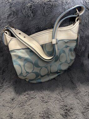 *Vintage* Coach Signature Canvas Bleecker Duffle Bucket Bag